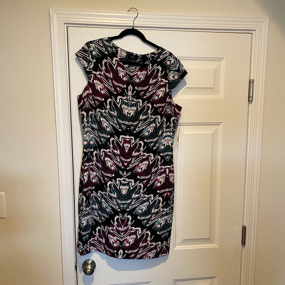 NWT cap sleeve dress, stretch 14